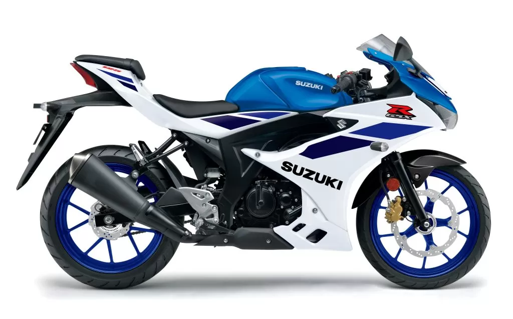 Suzuki GSX-R125 White Studio Side View